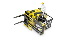 forklift flipped on side