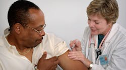 Encourage workers to get a flu shot.