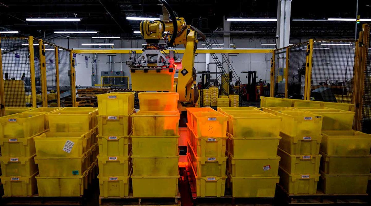 Ehstoday 10528 Amazon Robot Warehouse Arm Yellow Tubs Johannes Eisele Afp Getty Images