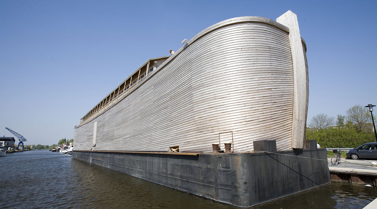 A replica of Noah&apos;s ark was built in the Netherlands in 2007.