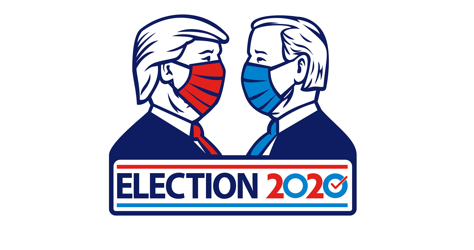 Trump V Biden With Masks 5f7b320630646