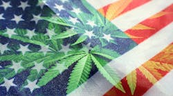 Legalized Marijuana Us Flag