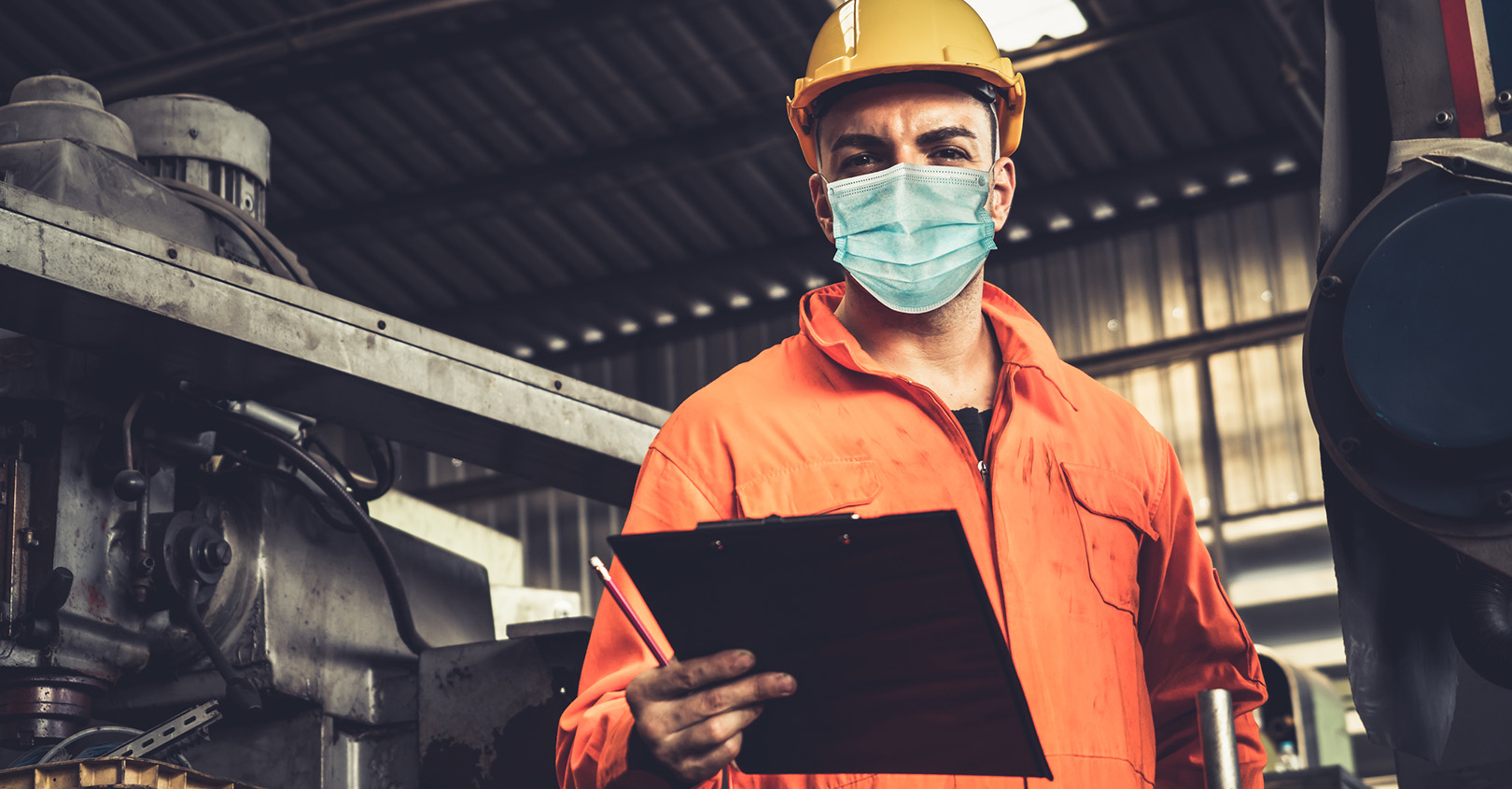 Worker With Facemask