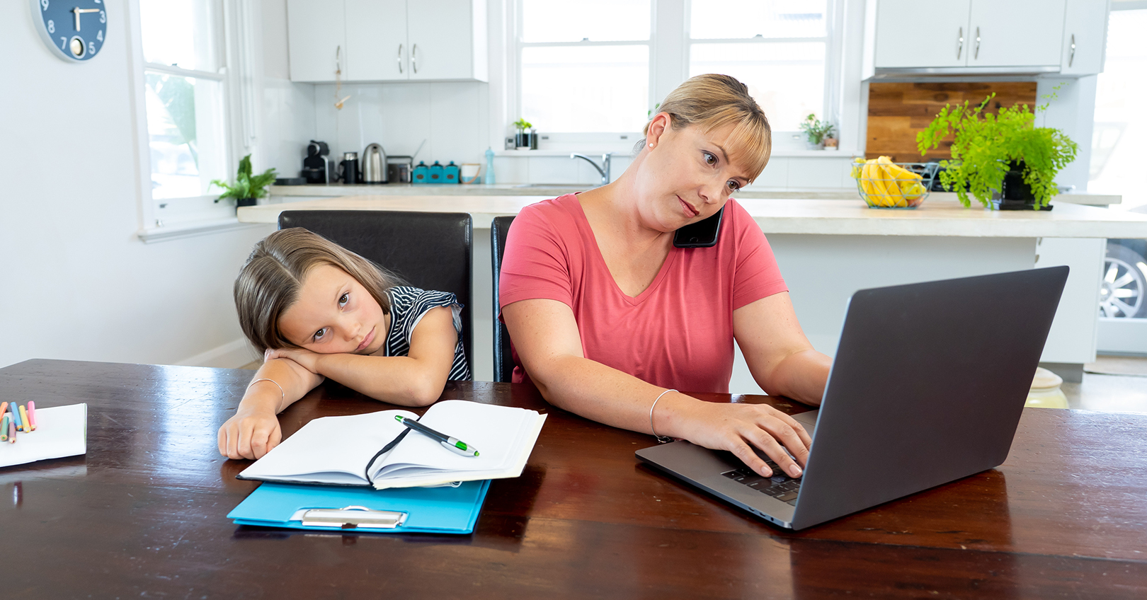Mother Working From Home With Kid 60469dd2722c7