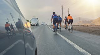 Bikers On Highway