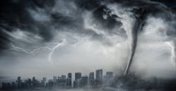 Tornado Approaching City