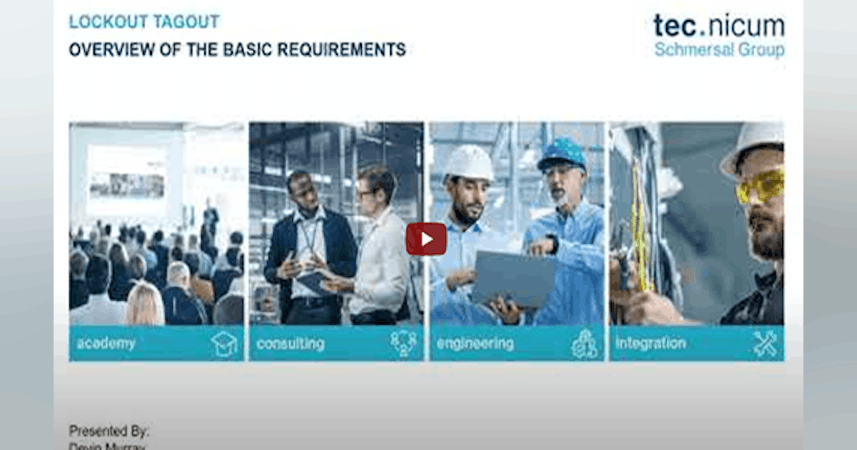 Basic Requirements of Lockout Tagout | EHS Today