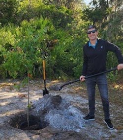 Nautique has planted a tree, donated by a local nursery, on its campus in recognition of Earth Day for each of the last four years.