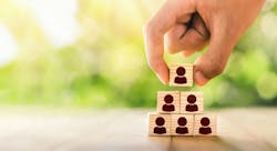 blocks stacked in a pyramid, representing leadership blocks stacked in a pyramid, representing leadership