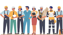 construction supervisor + crew