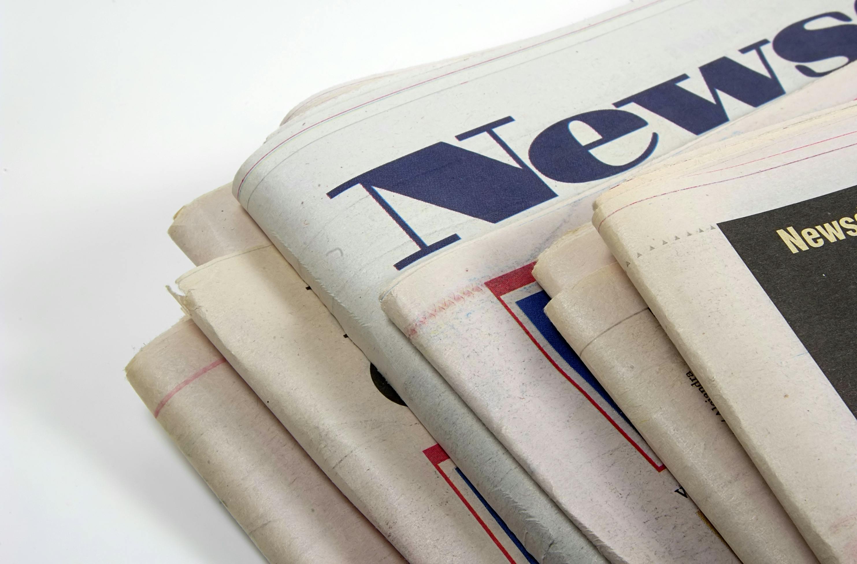 picture of a stack of newspapers