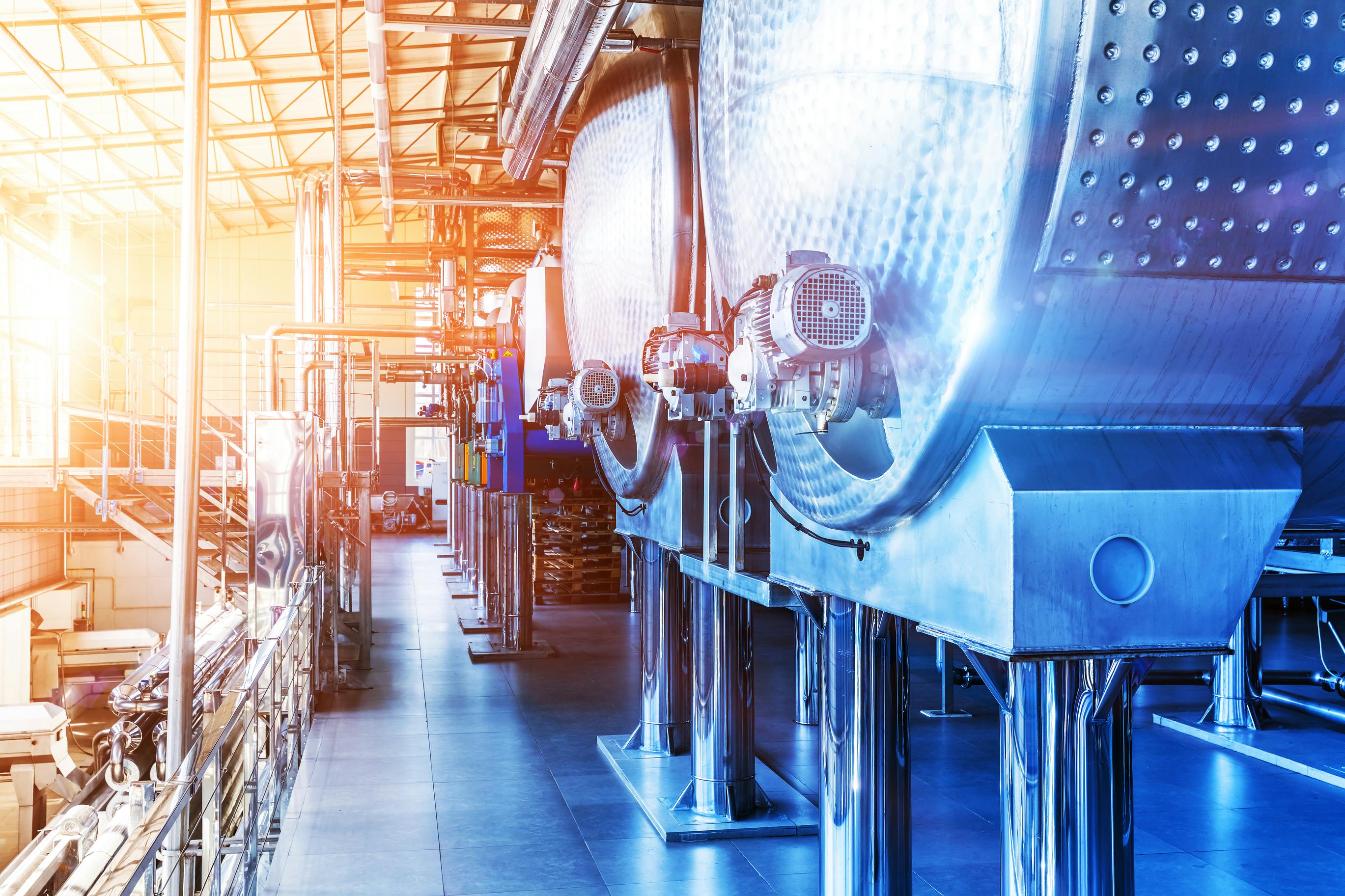 picture of machinery in a manufacturing plant