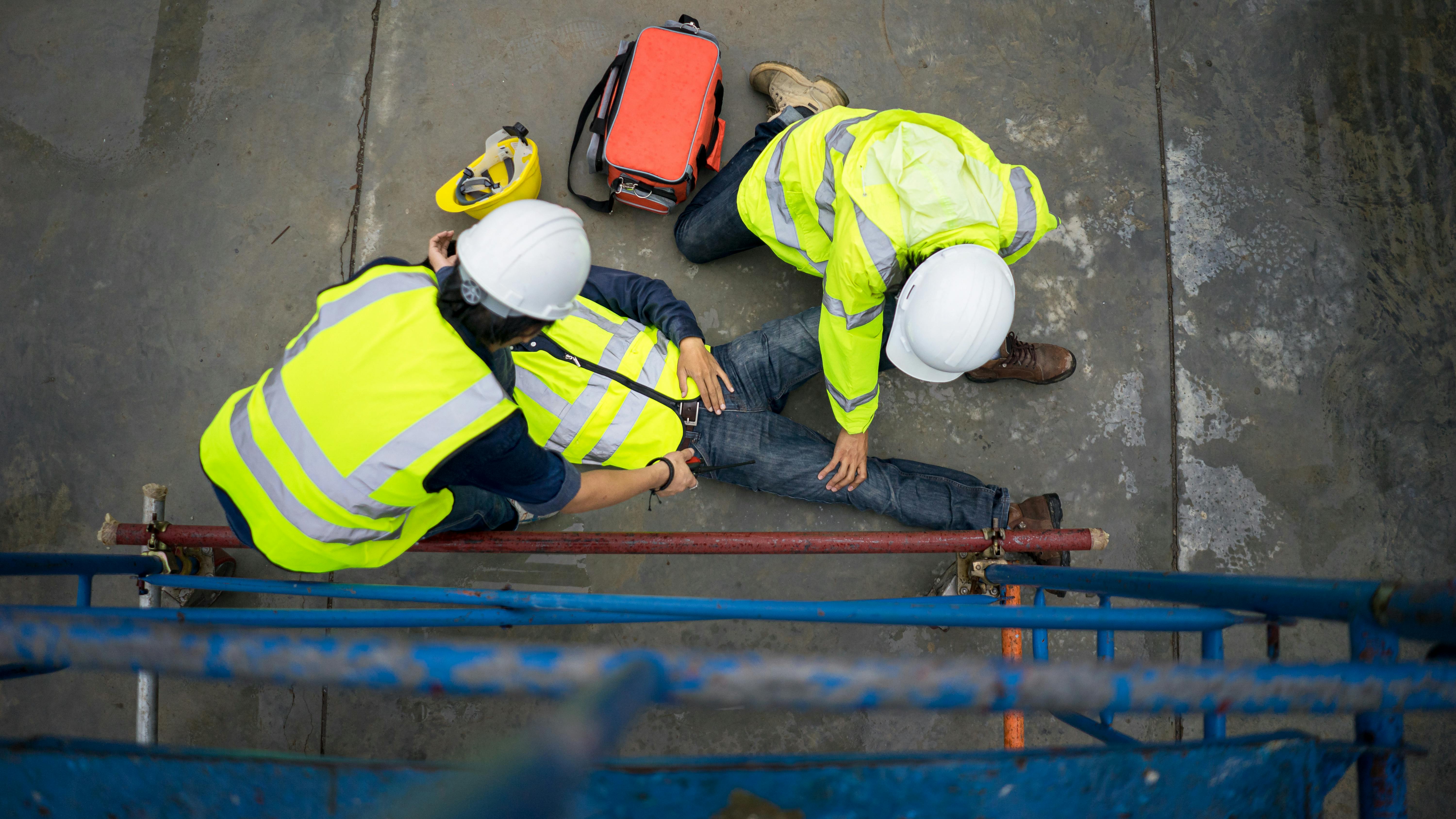 fall off scaffolding
